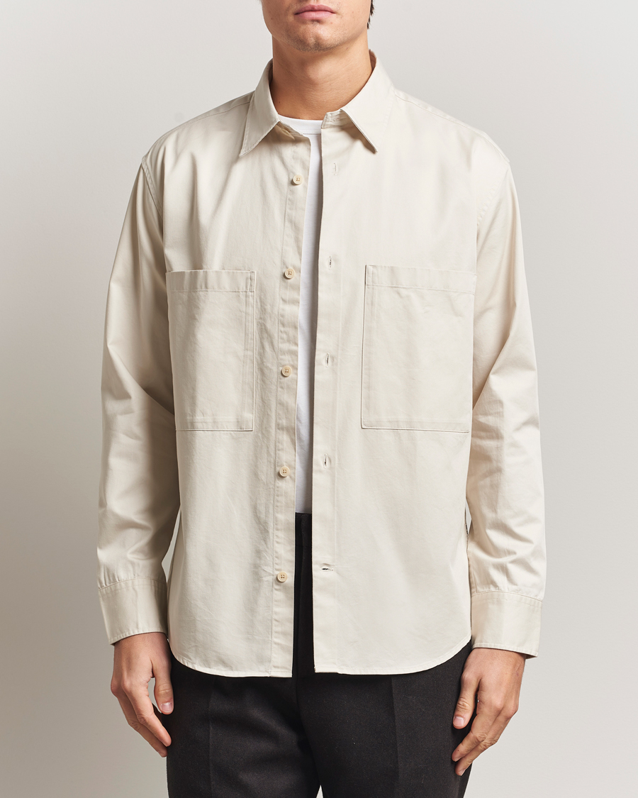Herre | Skjorter | NN07 | Freddy Tencel Workwear Shirt Ivory