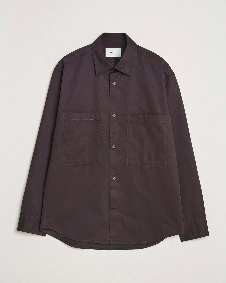 Herre | Skjorter | NN07 | Freddy Tencel Workwear Shirt Dusky Port