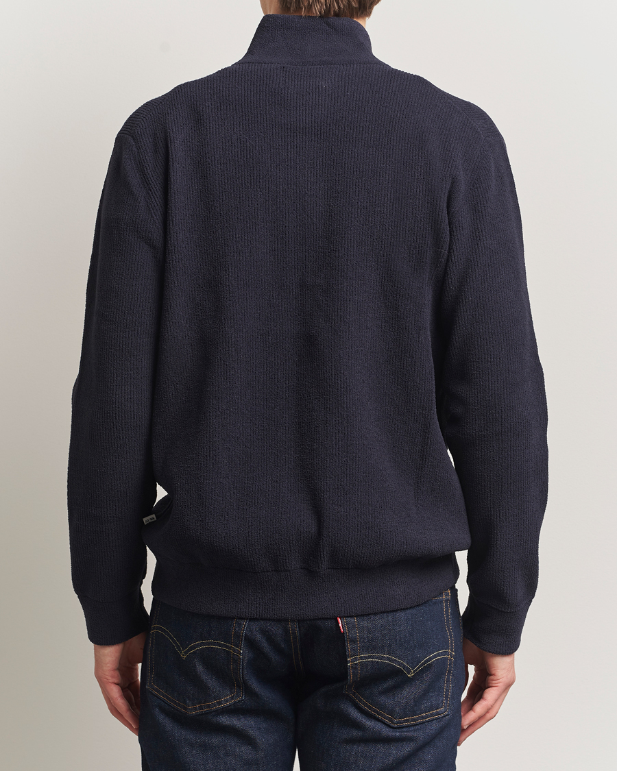 Herre | Gensere | NN07 | Danny Rib Knitted Full Zip Navy Blue