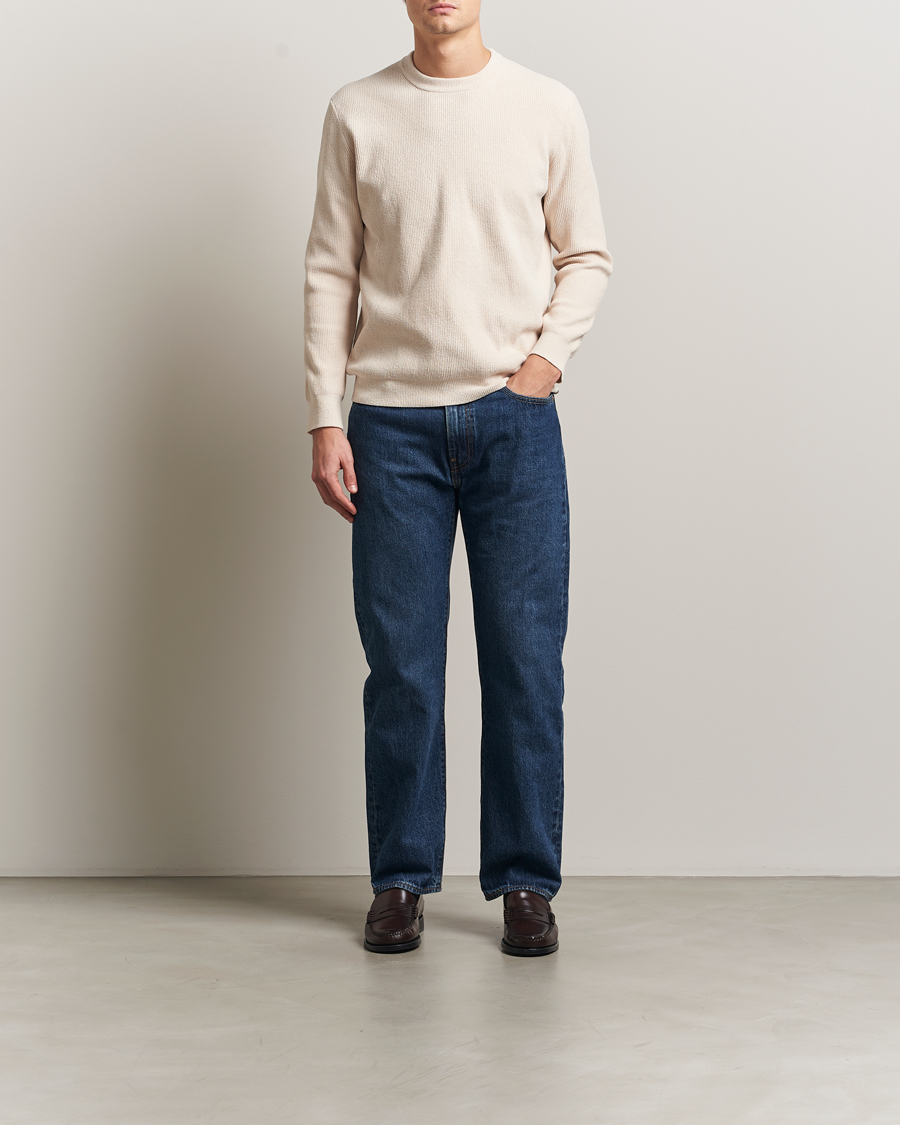 Herre | Gensere | NN07 | Danny Rib Knitted Crew Neck Ivory