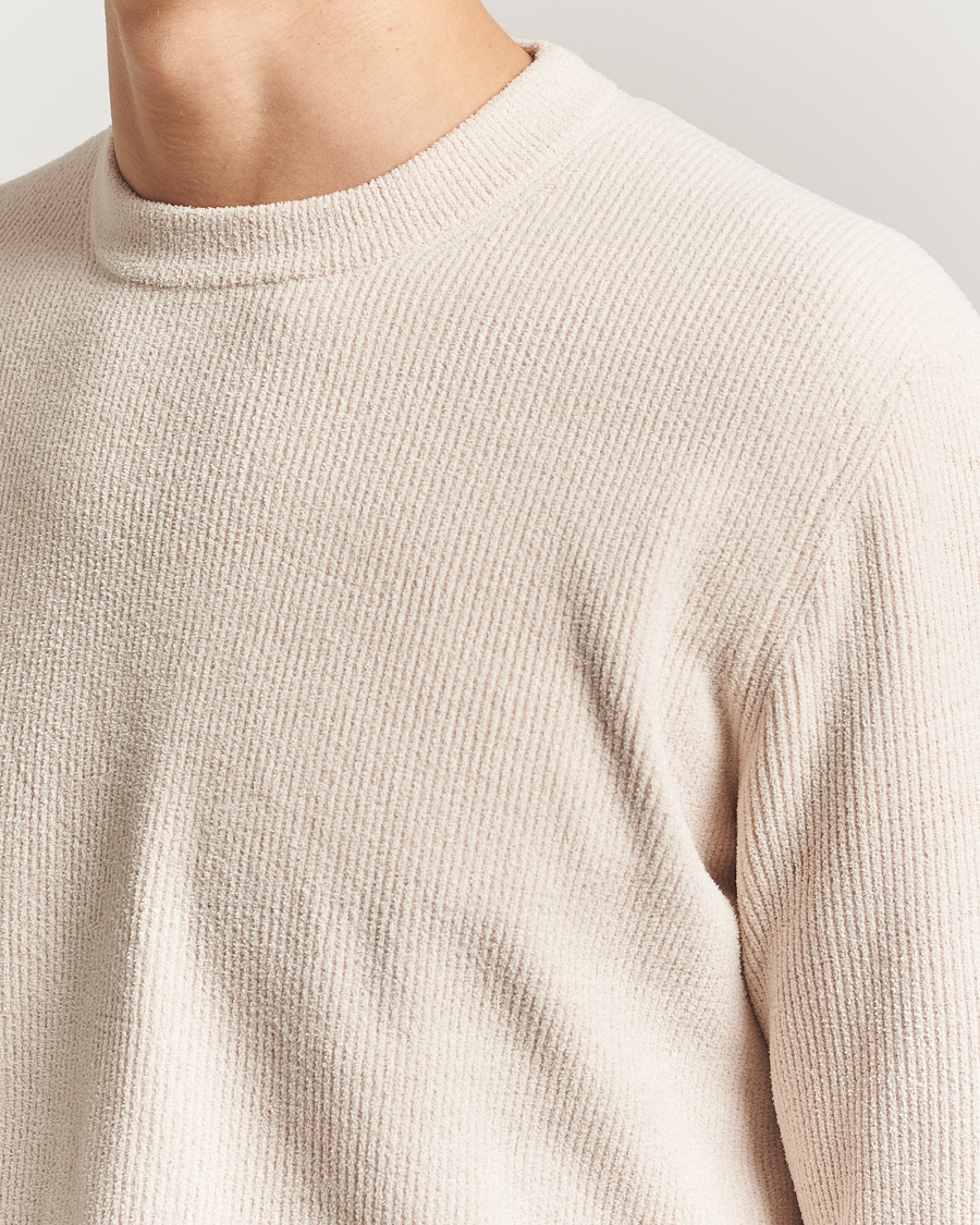 Herre | Gensere | NN07 | Danny Rib Knitted Crew Neck Ivory