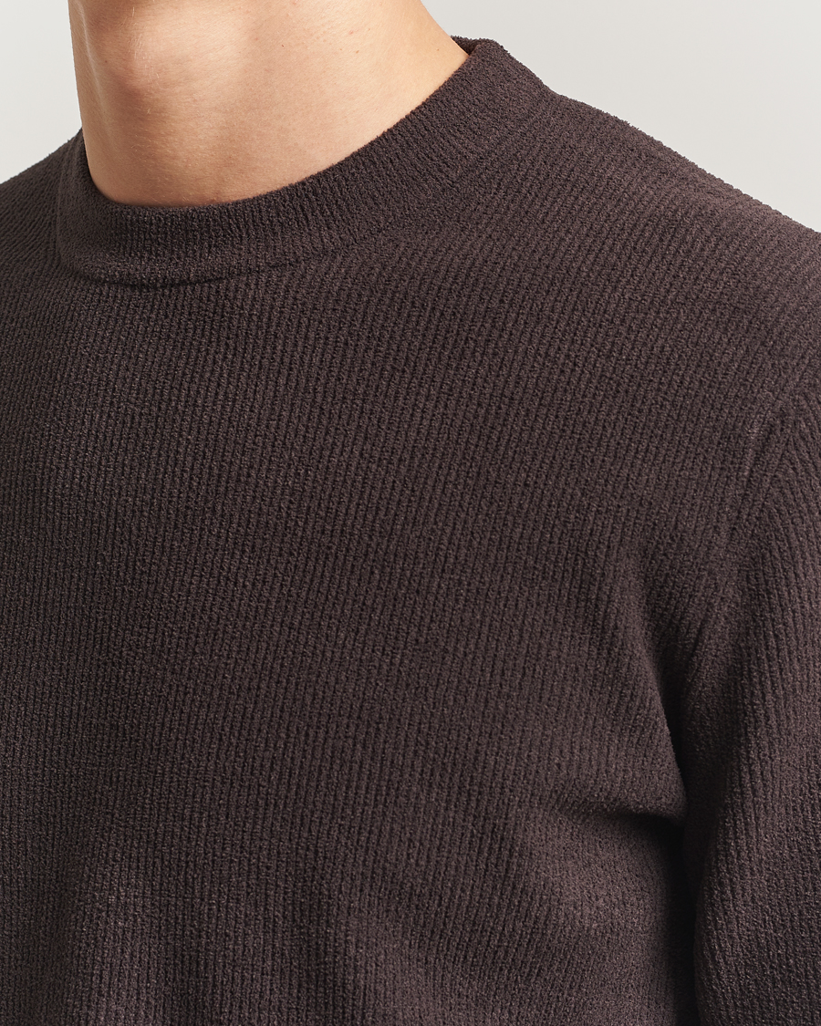 Herre | Gensere | NN07 | Danny Rib Knitted Crew Neck Dusky Port