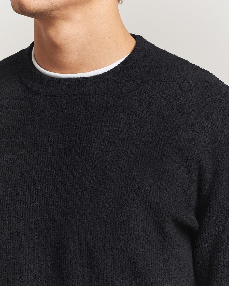 Herre | Gensere | NN07 | Danny Rib Knitted Crew Neck Black
