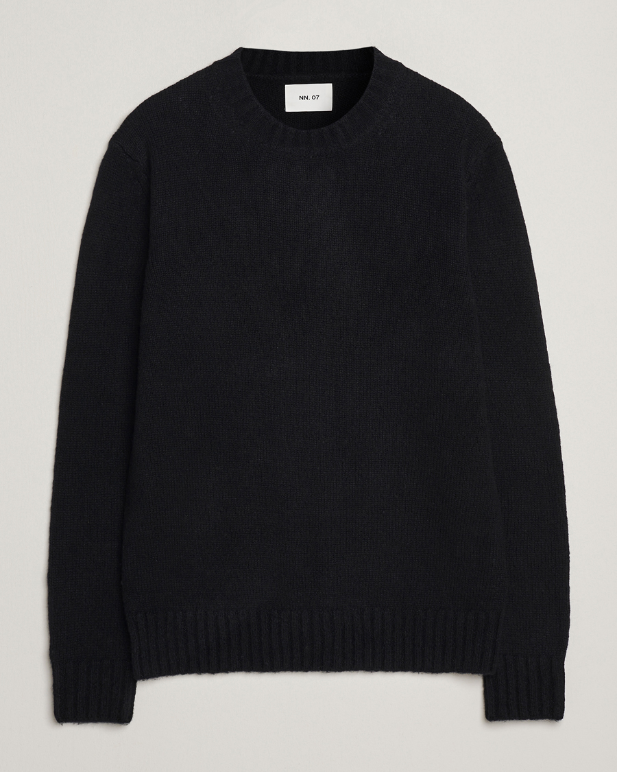 Herre | Gensere | NN07 | Lee Wool Knitted Sweater Black