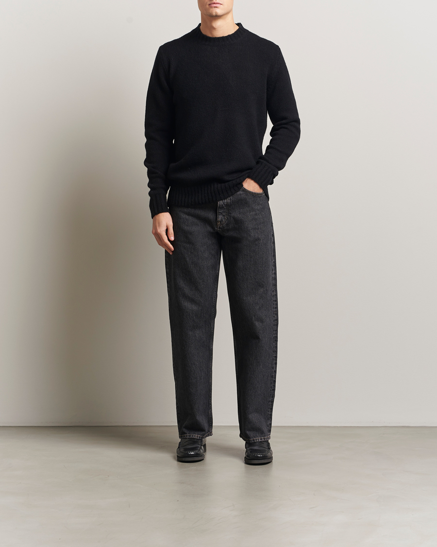 Herre | Gensere | NN07 | Lee Wool Knitted Sweater Black