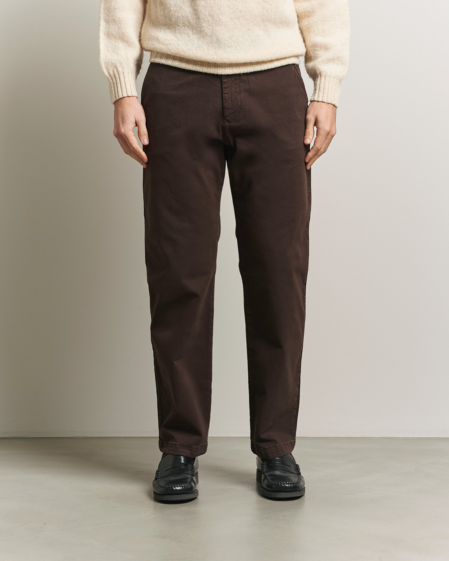 Herre | Bukser | NN07 | Aden Regular Fit Chinos Demitasse Brown