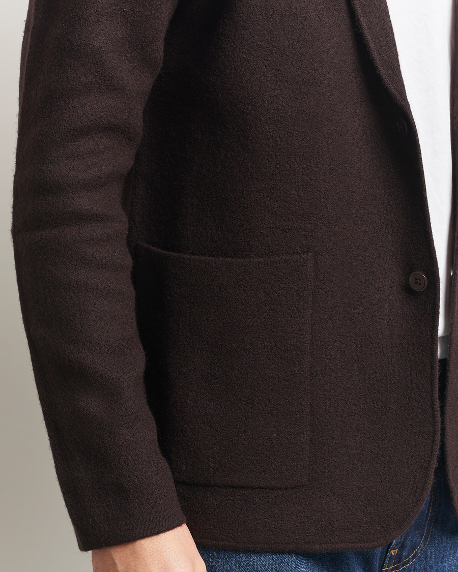 Herre | Dressjakker | NN07 | Lucas Boiled Wool Blazer Dusky Port