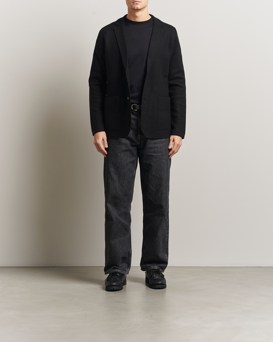 Herre | Dressjakker | NN07 | Lucas Boiled Wool Blazer Black