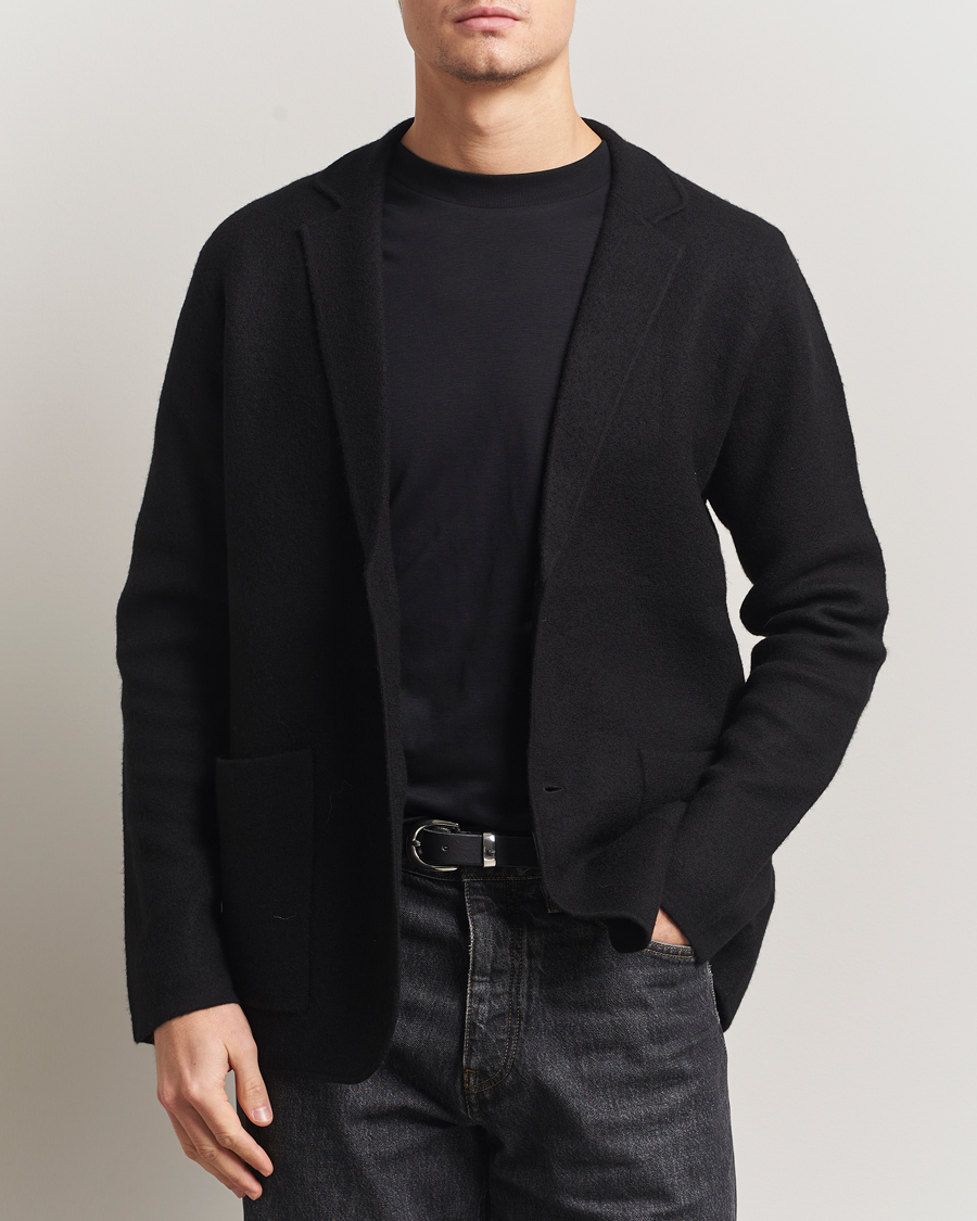 Herre | Dressjakker | NN07 | Lucas Boiled Wool Blazer Black