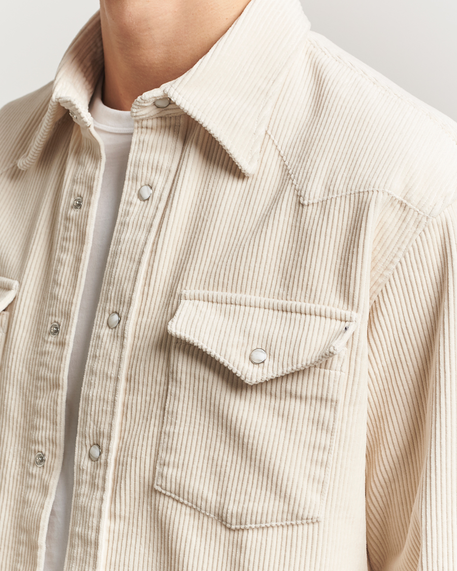 Herre | Skjorter | NN07 | Ricky Corduroy Overshirt Ivory