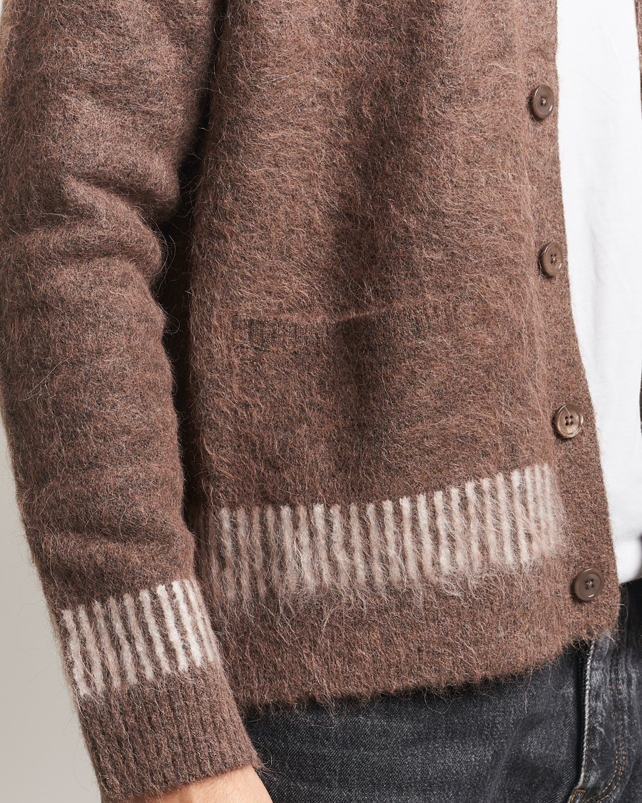 Herre | Gensere | NN07 | Russell Alpaca Knitted Cardigan Mable Husk