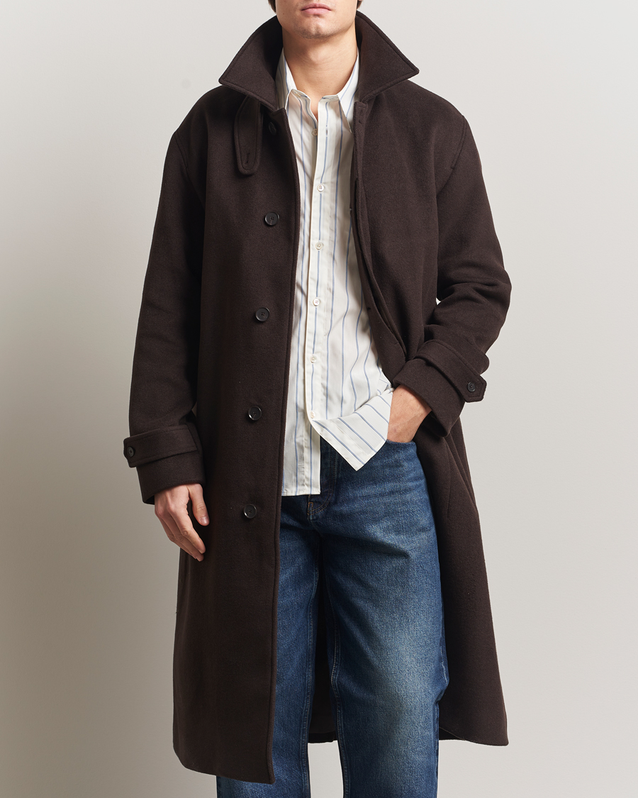 Herre | Jakker | NN07 | Gibson Wool Coat Demitasse Brown