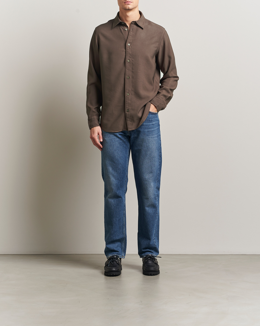 Herre | Skjorter | NN07 | Colby Viscose Shirt Mable Husk