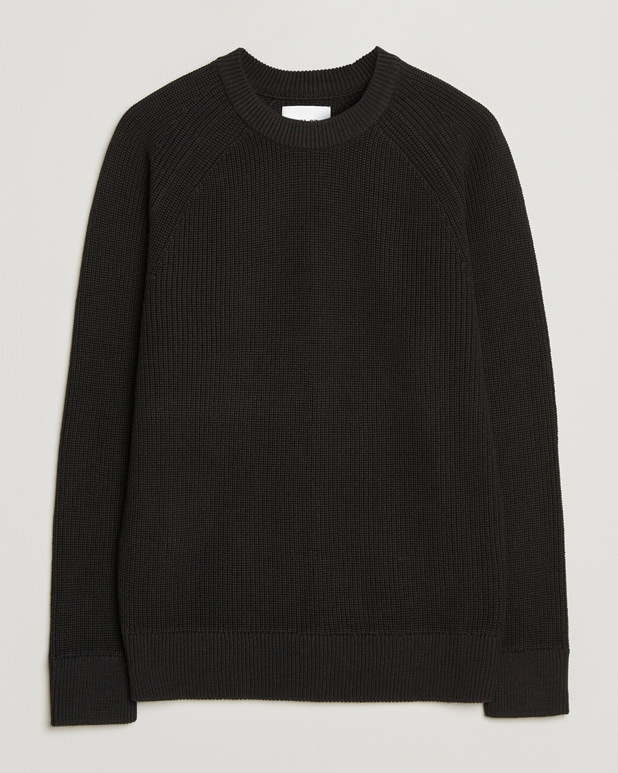 Herre | Gensere | NN07 | Jacobo Cotton Knitted Sweater Dusky Port