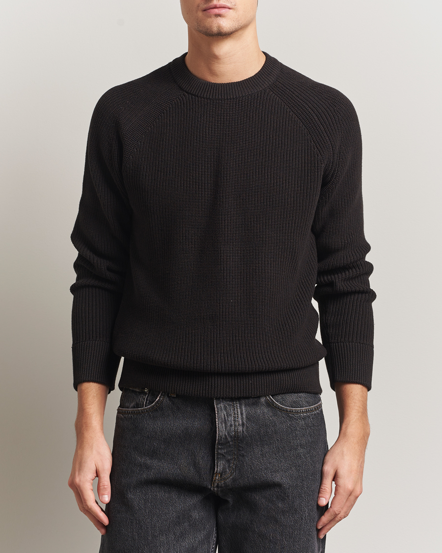 Herre | Gensere | NN07 | Jacobo Cotton Knitted Sweater Dusky Port