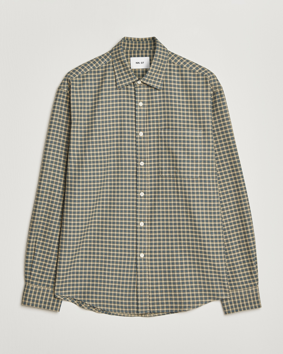 Herre | Skjorter | NN07 | Deon Flannel Checked Shirt Coral
