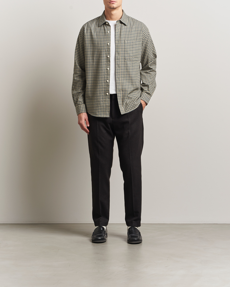 Herre | Skjorter | NN07 | Deon Flannel Checked Shirt Coral