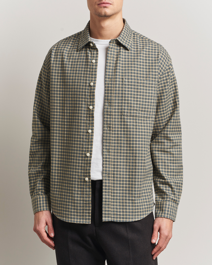 Herre | Skjorter | NN07 | Deon Flannel Checked Shirt Coral