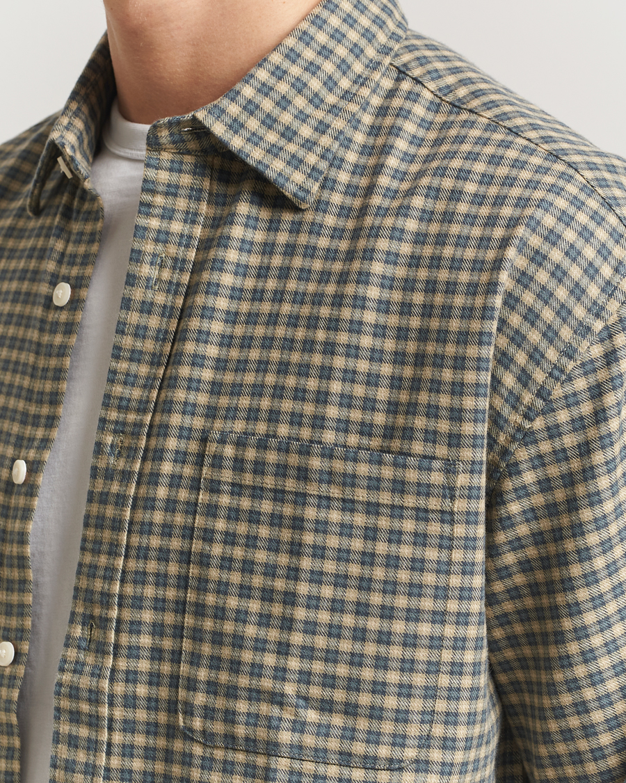 Herre | Skjorter | NN07 | Deon Flannel Checked Shirt Coral