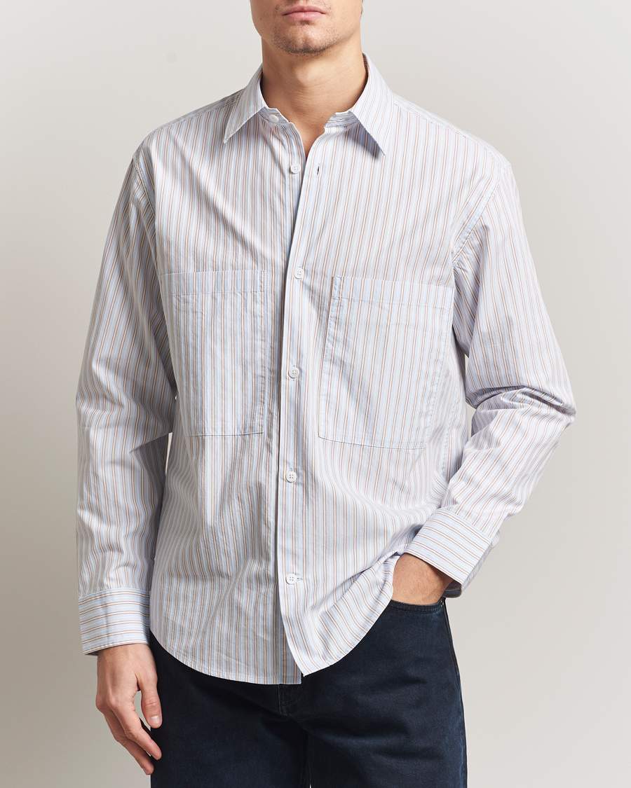 Herre | Skjorter | NN07 | Freddy Striped Poplin Shirt Multi