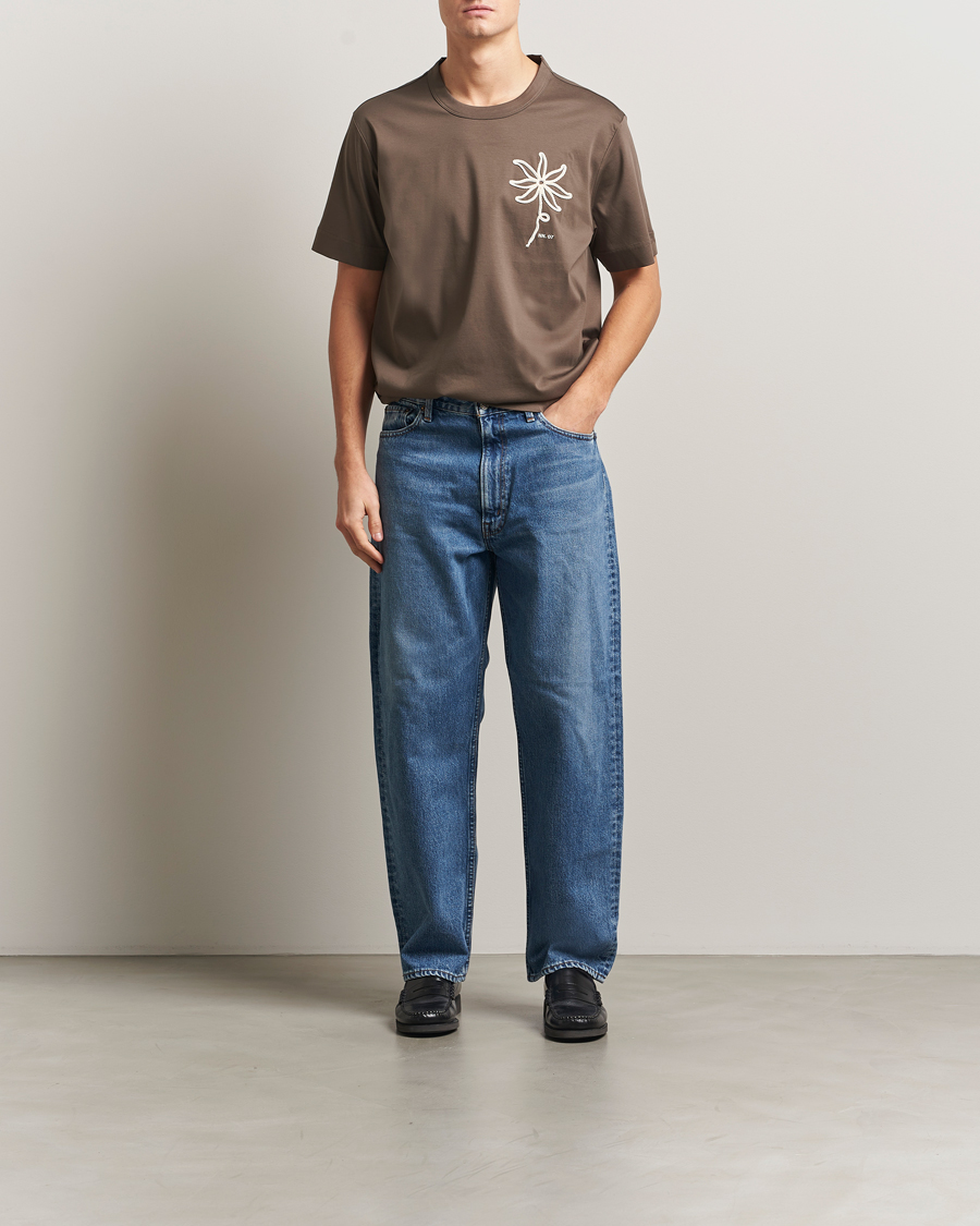 Herre | T-Shirts | NN07 | Pedro Embroidered T-Shirt Mable Husk