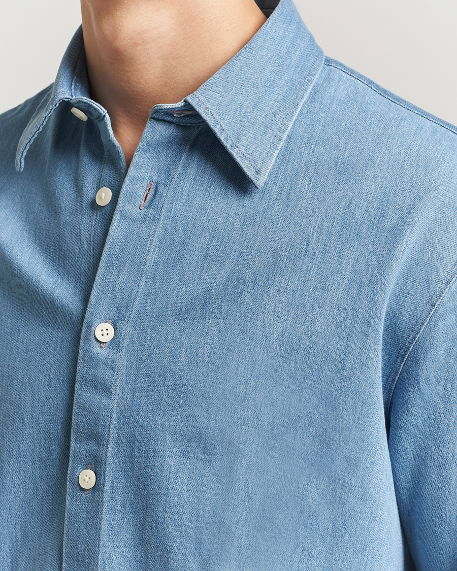 Herre | Skjorter | NN07 | Casper Denim Overshirt Blue