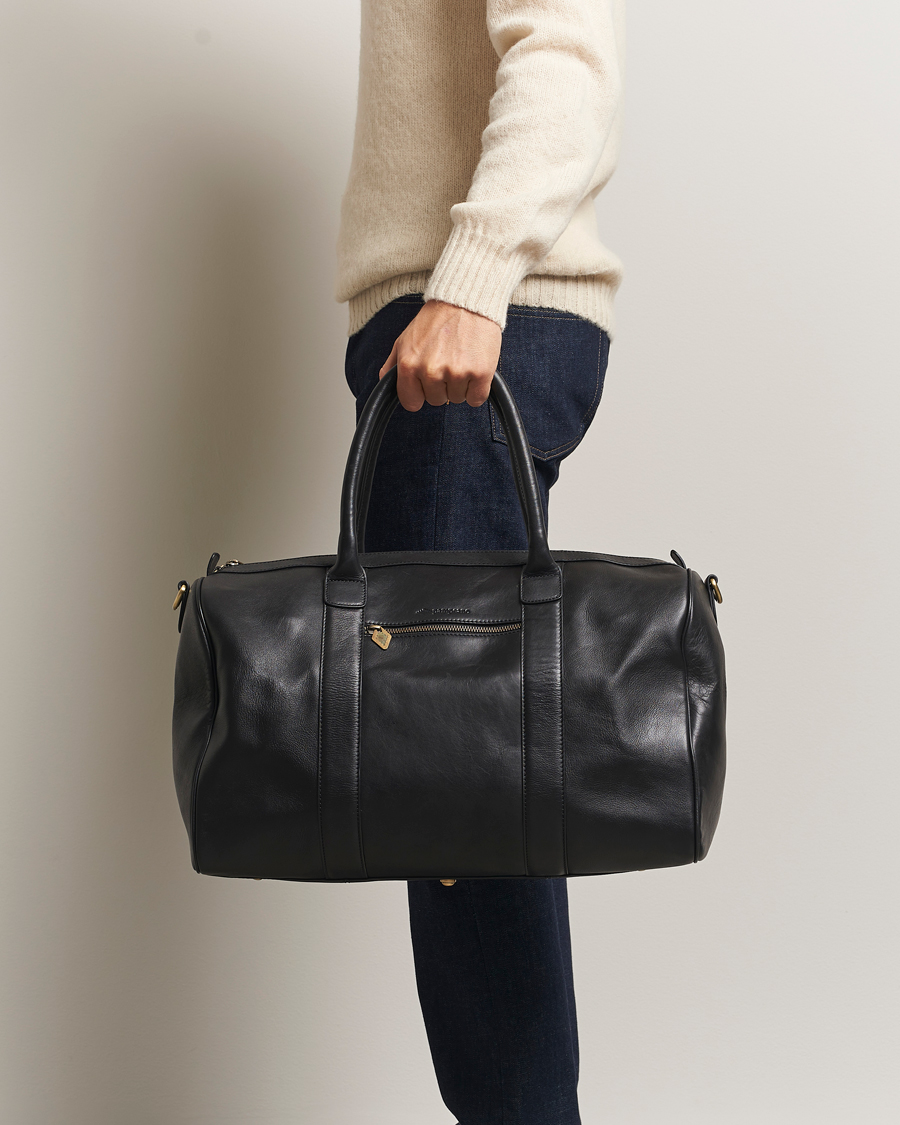 Herre | Vesker | Pampeano | Varon Small Leather Weekend Bag Black