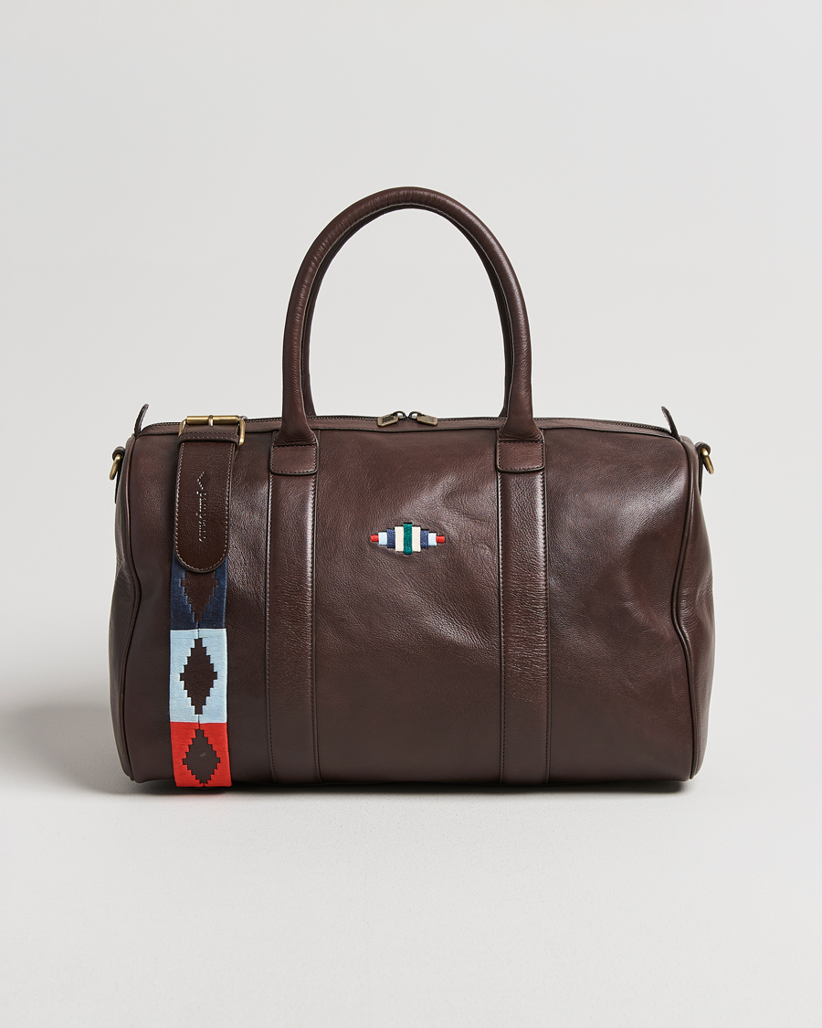 Herre | Vesker | Pampeano | Varon Small Leather Weekend Bag Brown