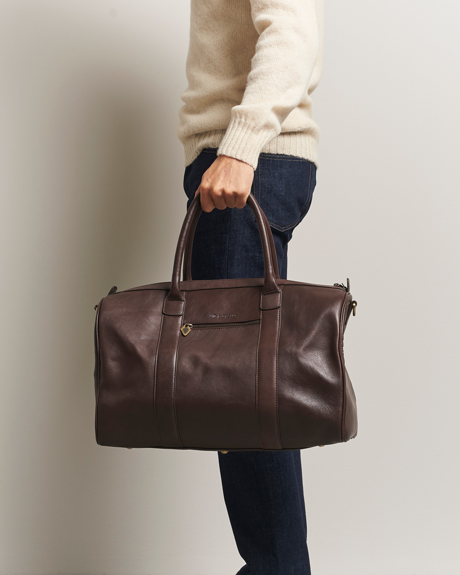 Herre | Vesker | Pampeano | Varon Small Leather Weekend Bag Brown