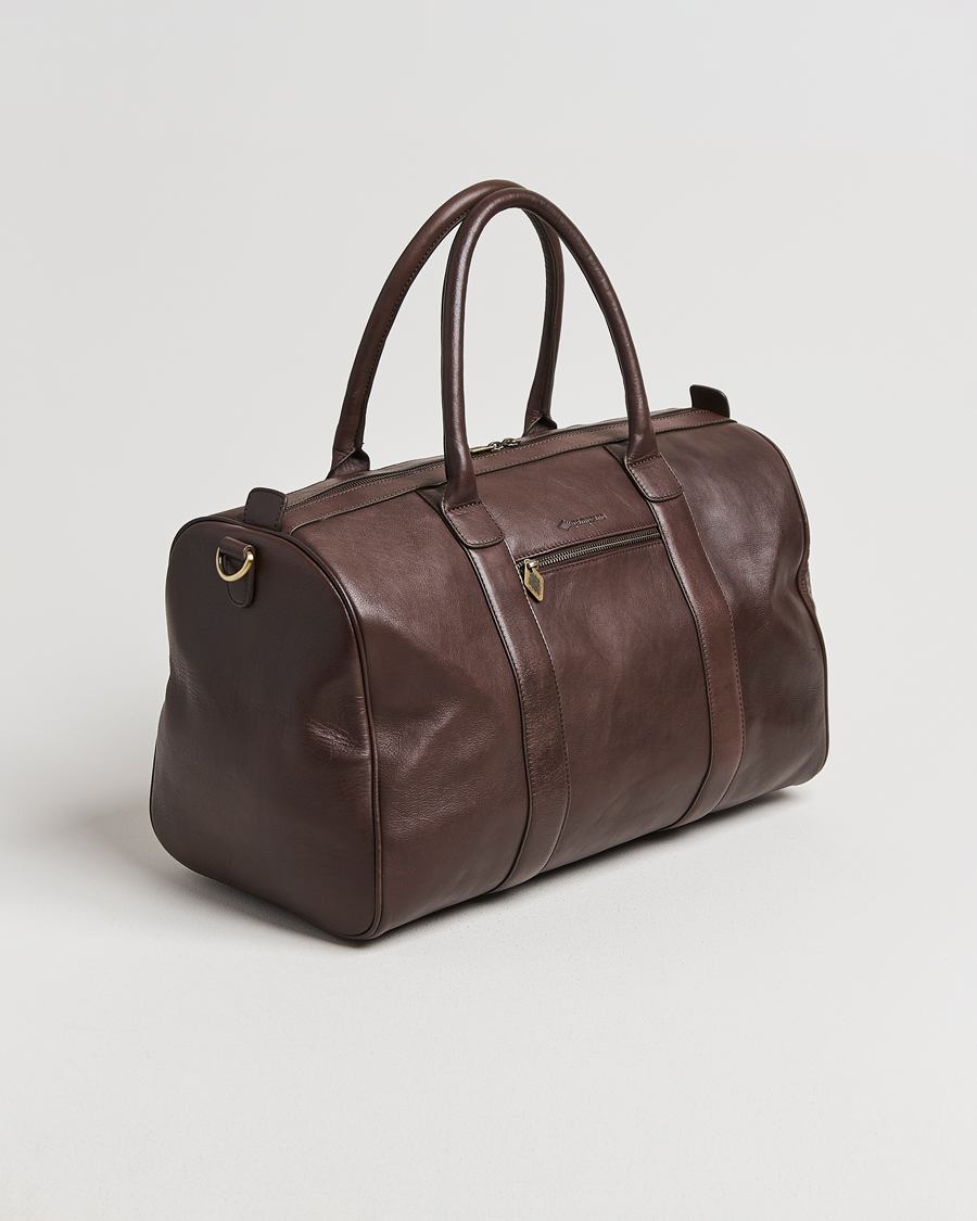 Herre | Vesker | Pampeano | Varon Small Leather Weekend Bag Brown