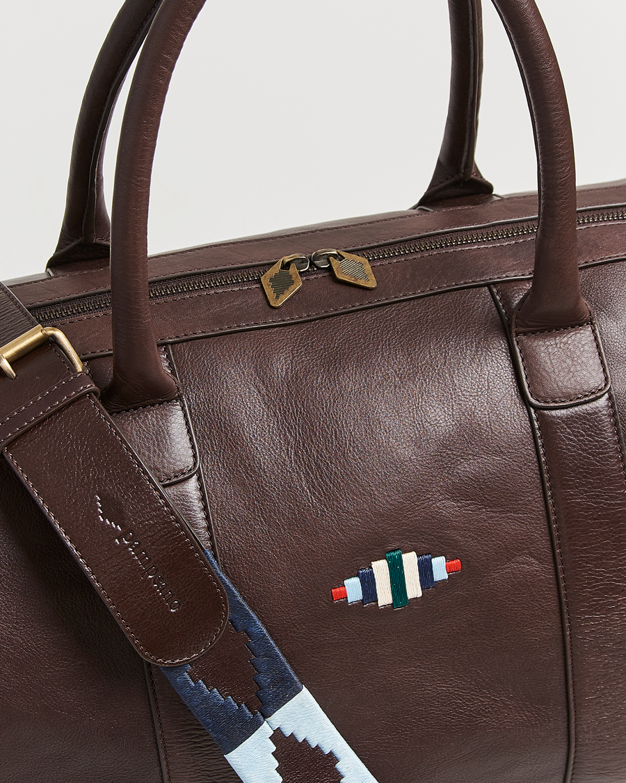 Herre | Vesker | Pampeano | Varon Small Leather Weekend Bag Brown
