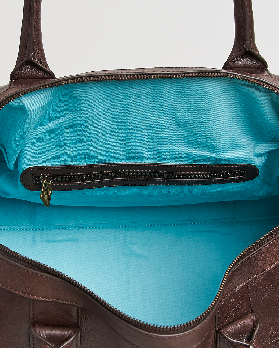Herre | Vesker | Pampeano | Varon Small Leather Weekend Bag Brown