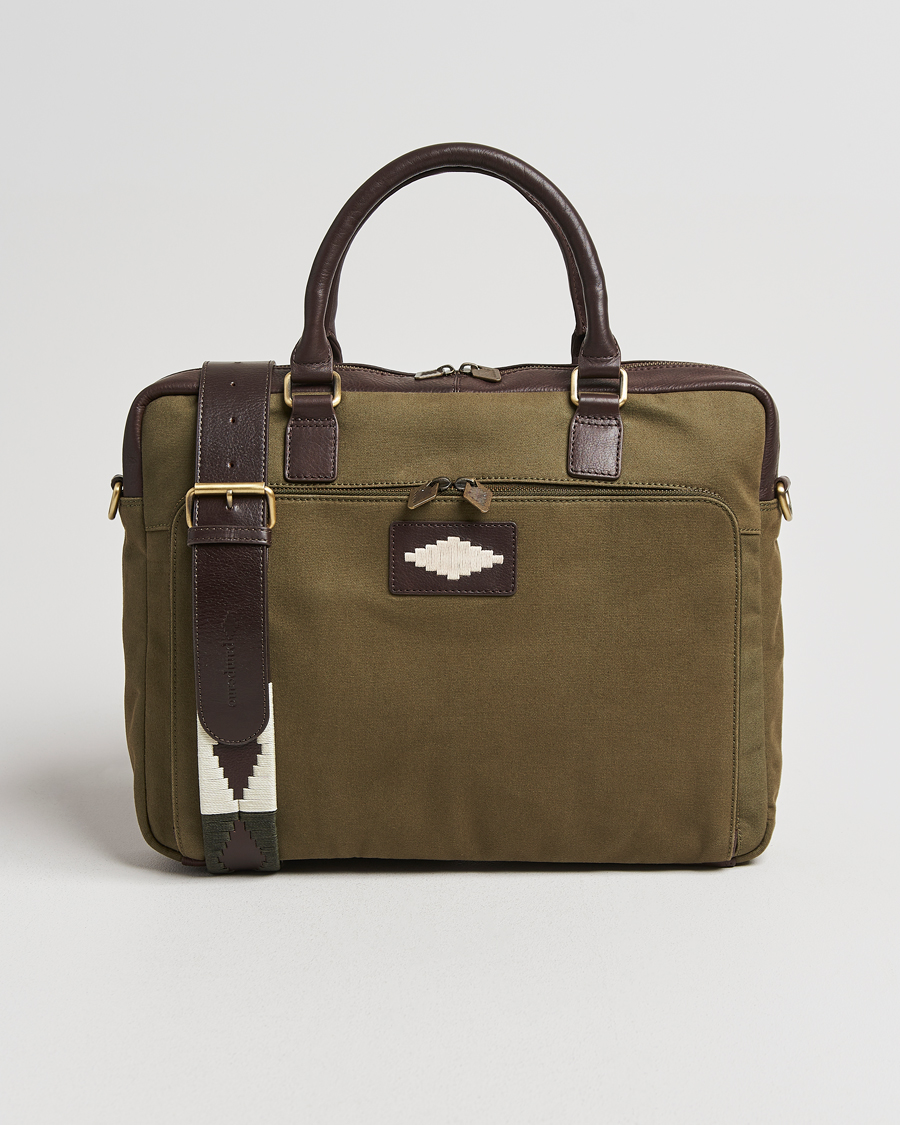 Herre | Vesker | Pampeano | Mensajero Canvas Briefcase Forest