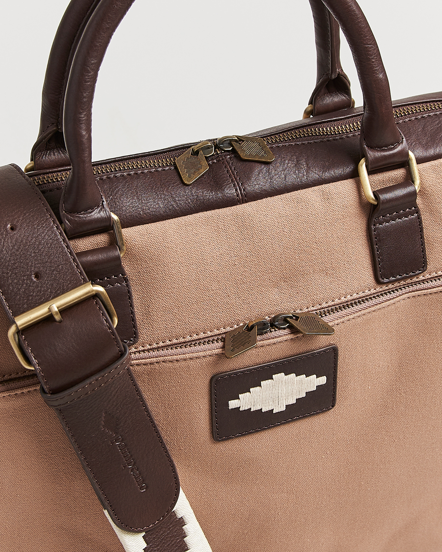 Herre | Vesker | Pampeano | Mensajero Canvas Briefcase Sand