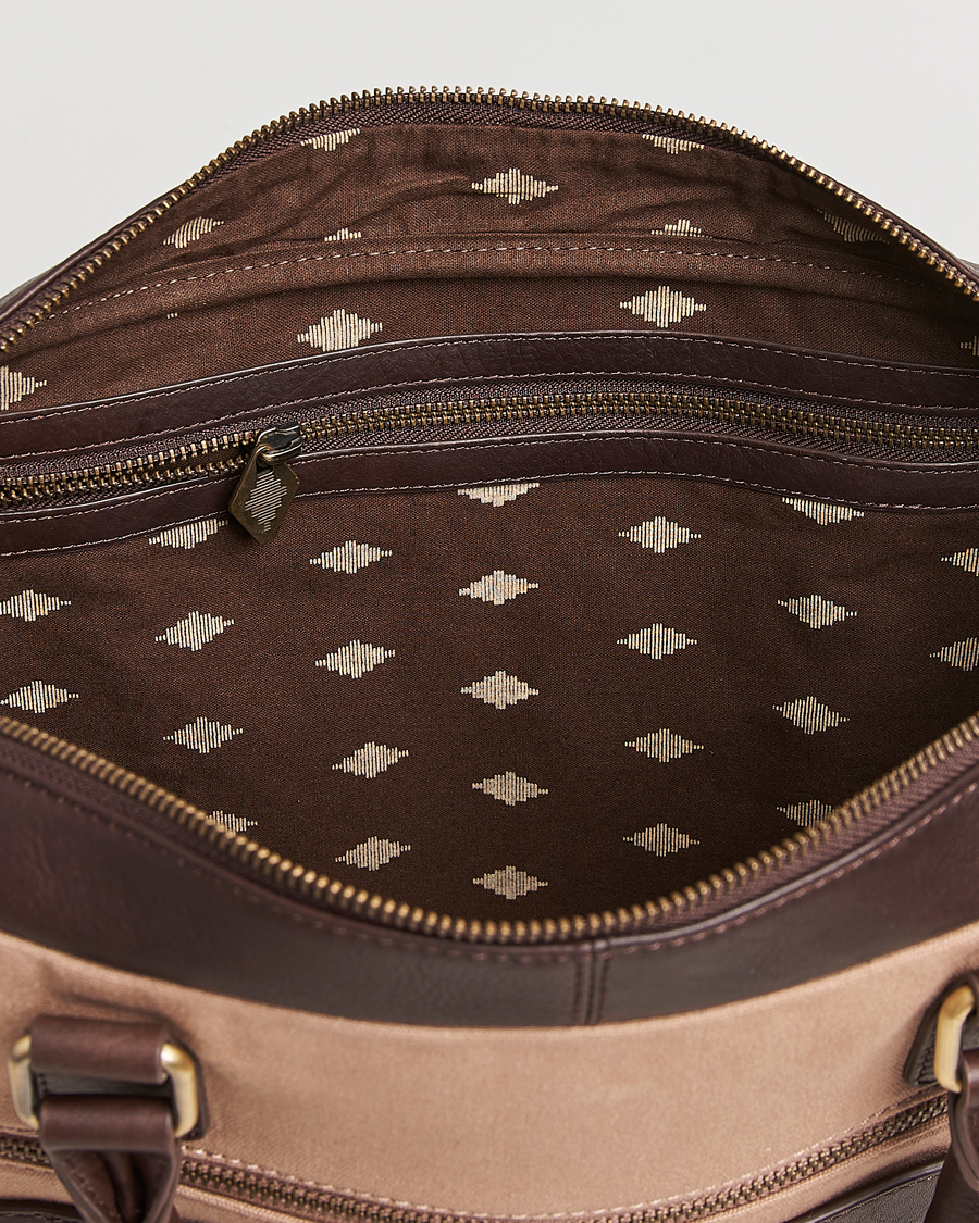 Herre | Vesker | Pampeano | Mensajero Canvas Briefcase Sand