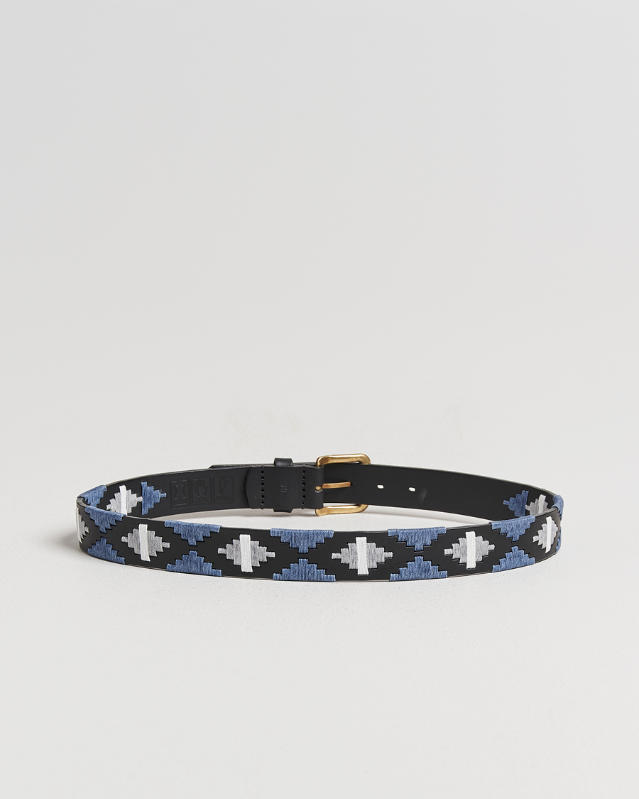 Herre | Belter | Pampeano | Sierra Hand Stitched Classic Leather Belt 3,5cm Black