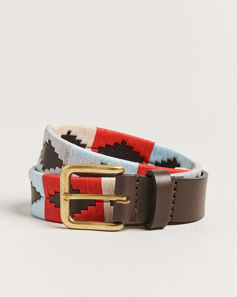 Herre | Belter | Pampeano | Brisa Hand Stitched Classic Leather Belt 3,5cm Multi