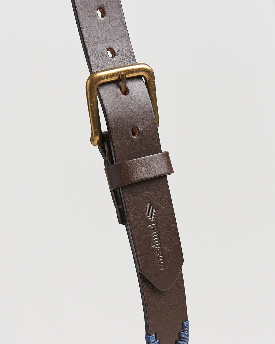 Herre | Belter | Pampeano | Aurora Hand Stitched Classic Leather Belt 3,5cm Orange