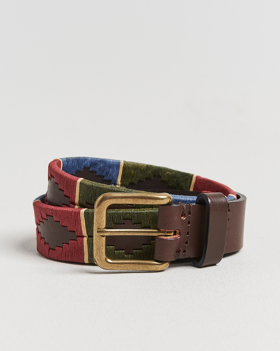 Herre | Belter | Pampeano | Otono Hand Stitched Classic Leather Belt 3,5cm Brown