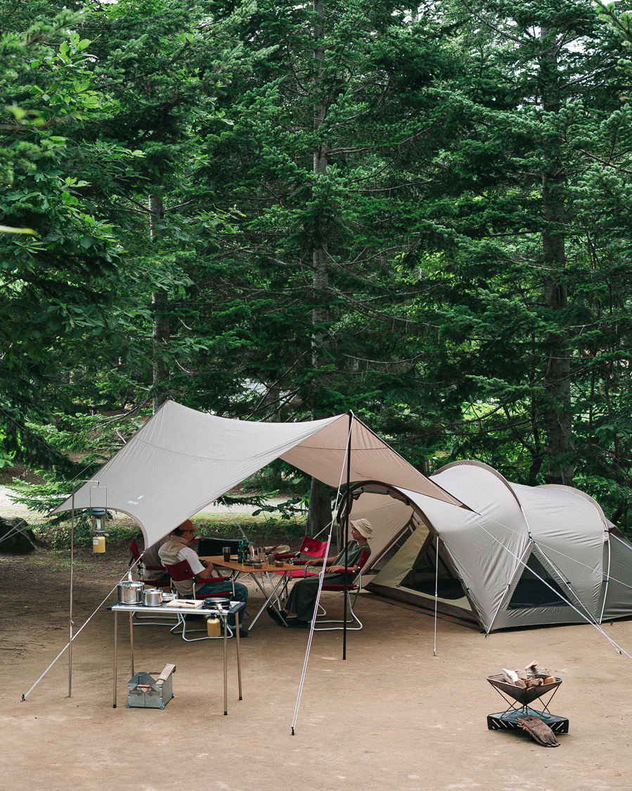 Herre | Outdoor living | Snow Peak | Land Nest Dome Medium Tent & Tarp Set Brown