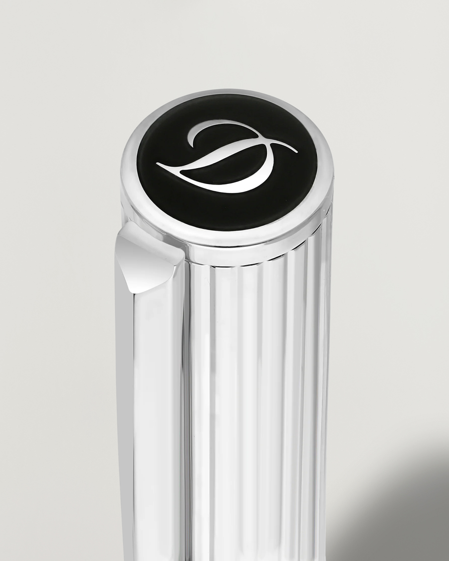 Herre | Penner | S.T. Dupont | D-Initial Fountain Pen Duo Black/Chrome