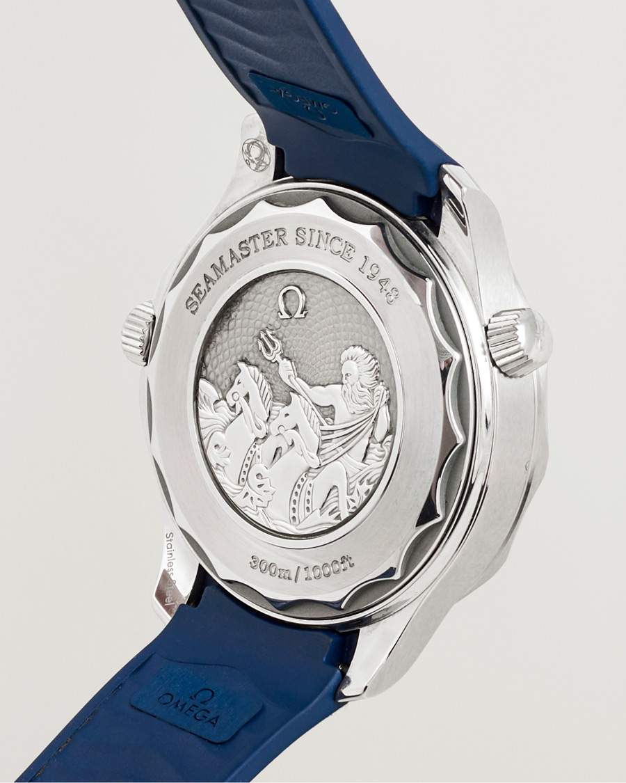 Herre | Omega Pre-Owned Summer Blue Seamaster Diver 300m 75th | Omega Pre-Owned | Summer Blue Seamaster Diver 300m 75th