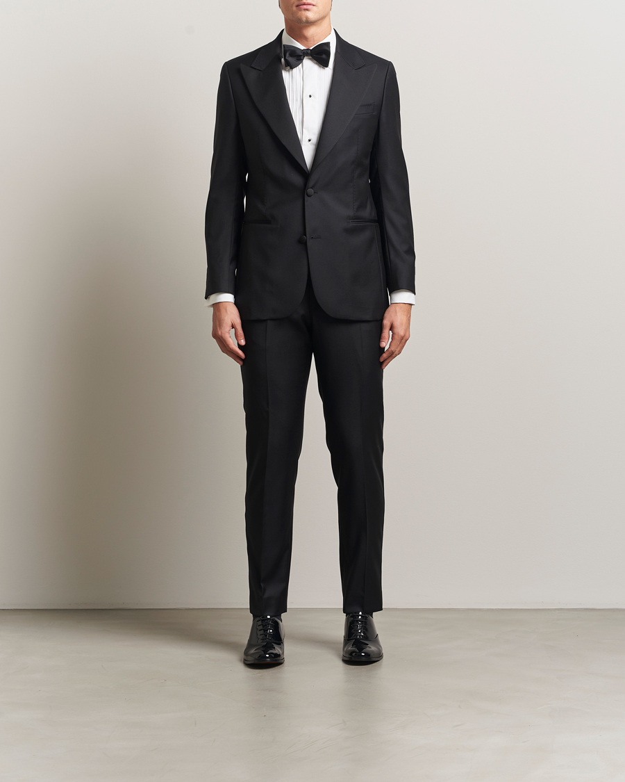 Herre | Bukser | Morris | Loro Piana Tuxedo Trousers Black