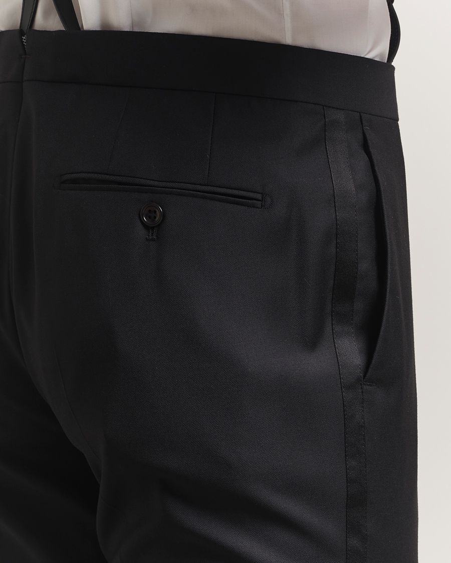Herre | Bukser | Morris | Loro Piana Tuxedo Trousers Black