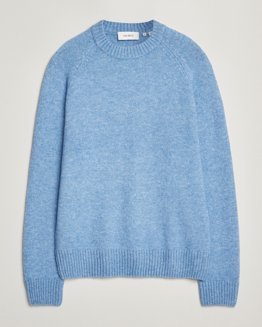 Herre | Gensere | LES DEUX | Gilbert Crew Neck Knit Allure Blue