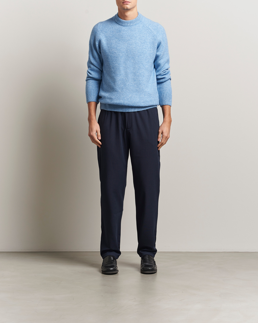Herre | Gensere | LES DEUX | Gilbert Crew Neck Knit Allure Blue