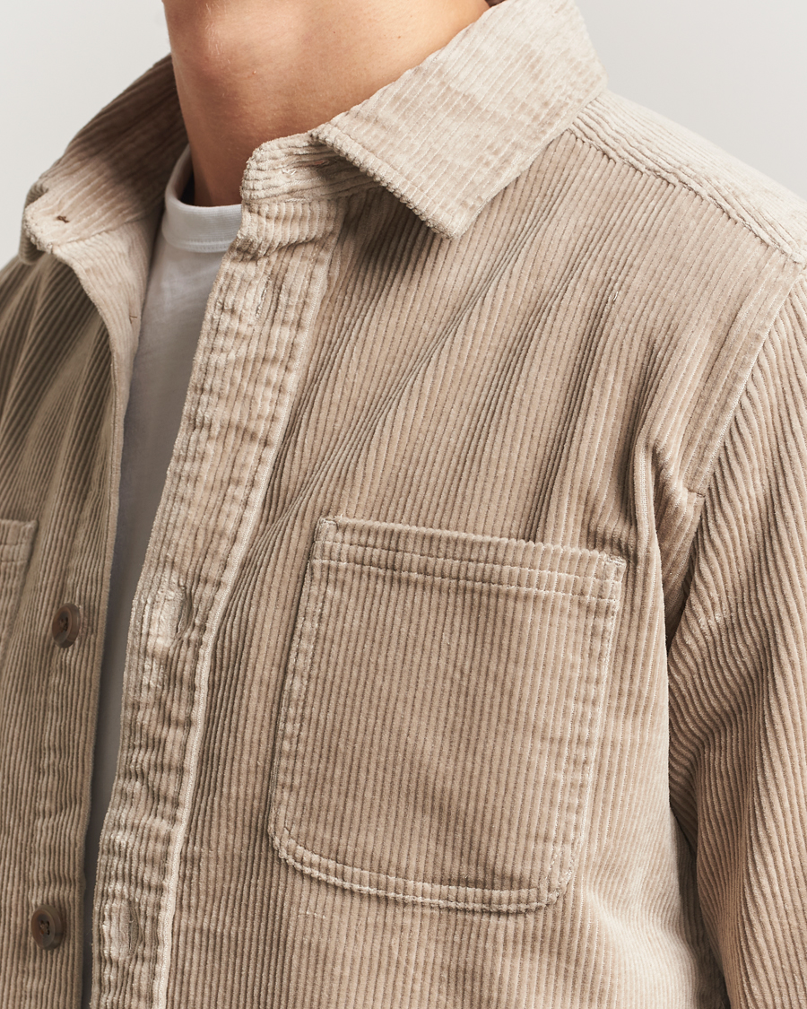 Herre | Skjorter | LES DEUX | Kody Corduroy Overshirt Light Sand
