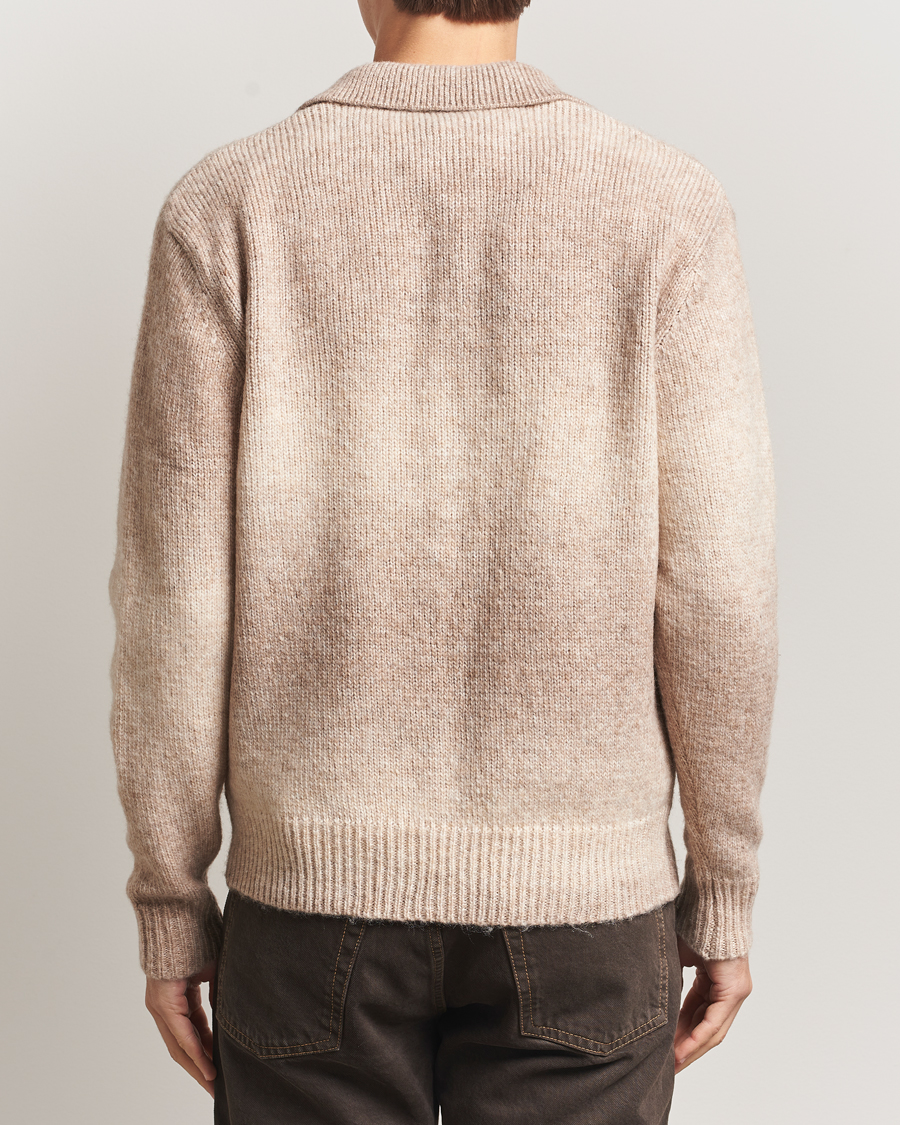 Herre | Gensere | LES DEUX | Gannon Gradient Zipper Cardigan Prairie Sand
