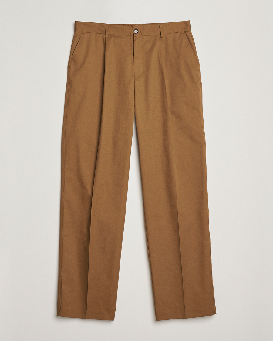 Herre | Bukser | LES DEUX | Reece Pleated Heavy Twill Pant Dark Sand