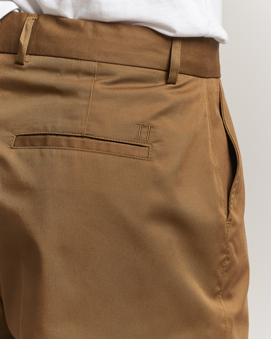 Herre | Bukser | LES DEUX | Reece Pleated Heavy Twill Pant Dark Sand